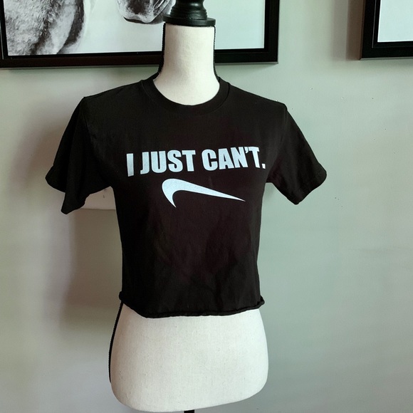 Printstar Tops - I Just Can’t Graphic Tee Crop Top XS/S